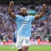 LONDON, ENGLAND - MAY 16: Antoine Semenyo of Manchester City celebrates after scoring their side's first goal during the Emirates FA Cup Final match between Chelsea and Manchester City on May 16, 2026 in London, England. (Photo by Alex Livesey - Danehouse/Getty Images)
