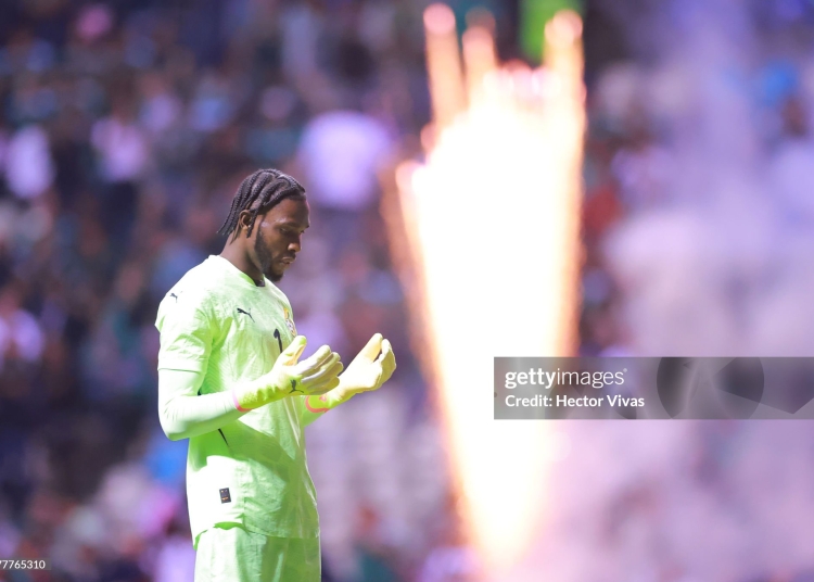 PUEBLA, MEXICO - MAY 22: Solomon Agbasi of Ghana gestures during the international friendly match between Mexico and Ghana at Estadio Cuauhtémoc on May 22, 2026 in Puebla, Mexico. (Photo by Hector Vivas/Getty Images)