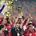 USM Alger players celebrate victory during the CAF Confederation Cup 2025/26 2nd Leg Final between Zamalek and USM Alger at Cairo International Stadium in Cairo, Egypt on 16 May 2026 ©Mostafa Emira/BackpagePix