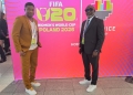 GFA General Secretary, Prosper Harrison Addo, and Black Princesses Head Coach, Charles Sampson in attendance at the FIFA U-20 Women’s World Cup draw held in Poland.
