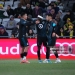 COLUMBUS, OHIO - MAY 02: Kelvin Yeboah #9 of the Minnesota United celebrate a goal with Nicolás Romero #5 and Joaquín Pereyra #26 of the Minnesota United during the second half of the MLS match against the Columbus Crew at ScottsMiracle-Gro Field on May 02, 2026 in Columbus, Ohio. (Photo by Jason Mowry/Getty Images)