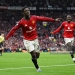MANCHESTER, ENGLAND - MAY 03: Kobbie Mainoo of Manchester United celebrates scoring his team's third goal during the Premier League match between Manchester United and Liverpool at Old Trafford on May 03, 2026 in Manchester, England. (Photo by Shaun Botterill/Getty Images)
