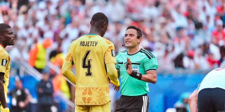 Jonas Adjetey against England