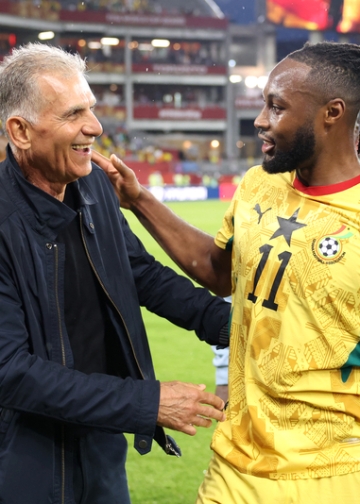 Antoine Semenyo and Carlos Queiroz