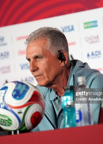TORONTO, CANADA - JUNE 16 : Head coach of Ghana, Carlos Queiroz speaks to media ahead of their Group L match against Panama at the 2026 FIFA World Cup in Toronto, Ontario, Canada on June 16, 2026. (Photo by Mert Alper Dervis/Anadolu via Getty Images)