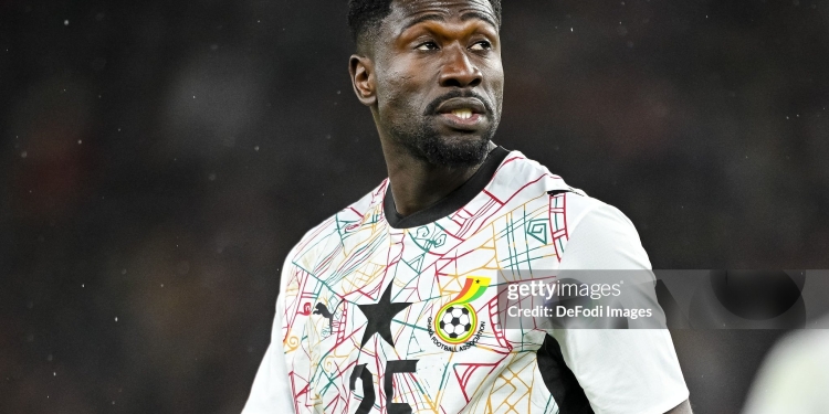 Stuttgart, Germany - March 30: Derrick Luckassen of Ghana looks on during the international friendly match between Germany and Ghana at MHP Arena on March 30, 2026 in Stuttgart, Germany. (Photo by Harry Langer/DeFodi Images/DeFodi via Getty Images)