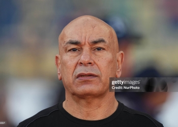 Hassan Hossam of Egypt  looks on  during the AFCON 3rd place match between Nigeria and Egypt at Mohammed V stadium, Casablanca, Morocco on January 17, 2026.  (Photo by Ulrik Pedersen/NurPhoto via Getty Images)