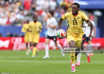 BOSTON, MASSACHUSETTS - JUNE 23: Ghana's Inaki Williams during the FIFA World Cup 2026 Group L match between England and Ghana at Boston Stadium on June 23, 2026 in Boston, United States. (Photo by Rob Newell - CameraSport via Getty Images)