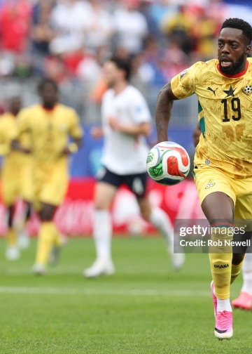 BOSTON, MASSACHUSETTS - JUNE 23: Ghana's Inaki Williams during the FIFA World Cup 2026 Group L match between England and Ghana at Boston Stadium on June 23, 2026 in Boston, United States. (Photo by Rob Newell - CameraSport via Getty Images)