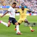 FOXBOROUGH, MASSACHUSETTS - JUNE 23: Morgan Rogers #17 of England controls the ball against Jerome Opoku #18 of Ghana during the FIFA World Cup 2026 Group L match between England and Ghana at Boston Stadium on June 23, 2026 in Foxborough, Massachusetts. (Photo by Justin Setterfield/Getty Images)