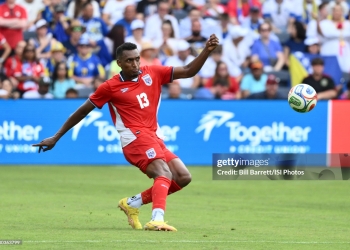 ST LOUIS, MISSOURI - JUNE 6: Jiovany Ramos #13 of Panama crosses the ball during the second half of the international friendly match between Panama and Bosnia & Herzegovina at Energizer Park on June 6, 2026 in St Louis, Missouri. (Photo by Bill Barrett/ISI Photos/ISI Photos via Getty Images)