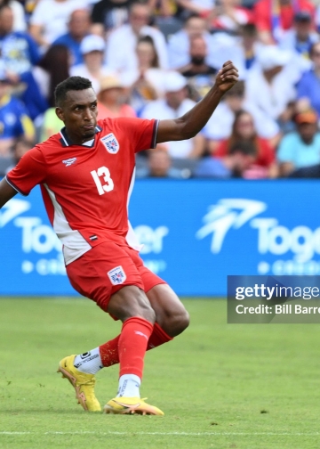ST LOUIS, MISSOURI - JUNE 6: Jiovany Ramos #13 of Panama crosses the ball during the second half of the international friendly match between Panama and Bosnia & Herzegovina at Energizer Park on June 6, 2026 in St Louis, Missouri. (Photo by Bill Barrett/ISI Photos/ISI Photos via Getty Images)