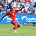 ST LOUIS, MISSOURI - JUNE 6: Jiovany Ramos #13 of Panama crosses the ball during the second half of the international friendly match between Panama and Bosnia & Herzegovina at Energizer Park on June 6, 2026 in St Louis, Missouri. (Photo by Bill Barrett/ISI Photos/ISI Photos via Getty Images)