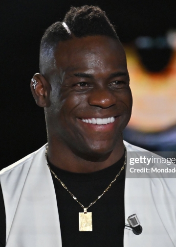 Italian footballer Mario Balotelli guest in the transmission Belve to the studios Rai nomentano. Rome (Italy), May 07th, 2025 (Photo by Massimo Insabato/Archivio Massimo Insabato/Mondadori Portfolio via Getty Images)