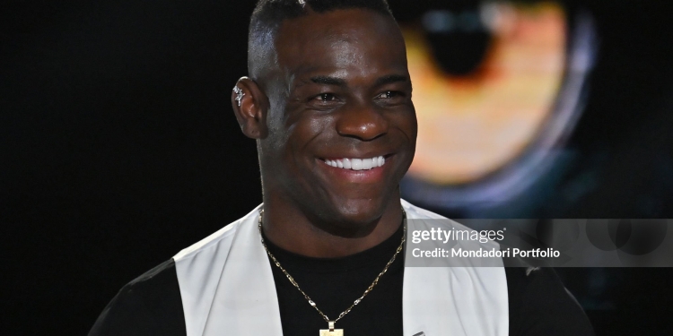 Italian footballer Mario Balotelli guest in the transmission Belve to the studios Rai nomentano. Rome (Italy), May 07th, 2025 (Photo by Massimo Insabato/Archivio Massimo Insabato/Mondadori Portfolio via Getty Images)