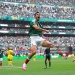 MEXICO CITY, MEXICO - JUNE 11: Raul Jimenez #9 of Mexico celebrates scoring his team's second goal during the FIFA World Cup 2026 Group A match between Mexico and South Africa at Mexico City Stadium on June 11, 2026 in Mexico City, Mexico. (Photo by Carl Recine/Getty Images)