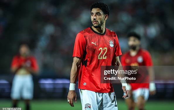 Omar Marmoush of Egypt during the international friendly match (New Capital Cup) between Egypt and Russia at Cairo International Stadium on May 28, 2026, in Cairo, Egypt. (Photo by Ayman Aref/NurPhoto via Getty Images)