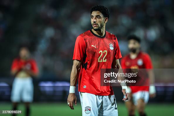 Omar Marmoush of Egypt during the international friendly match (New Capital Cup) between Egypt and Russia at Cairo International Stadium on May 28, 2026, in Cairo, Egypt. (Photo by Ayman Aref/NurPhoto via Getty Images)