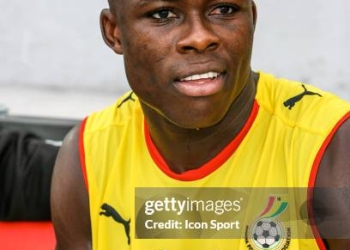 Ahmed Apimah BARUSSO of Ghana during the African Nations Cup Quarter Final match between Ghana and Nigeria at Ohene Djan Stadium, Accra, Ghana on 3rd February 2008 ( Photo by Eric Renard / Onze / Icon Sport )