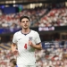 DALLAS, TEXAS - JUNE 17: Declan Rice #4 of England looks on during the FIFA World Cup 2026 Group L match between England and Croatia at Dallas Stadium on June 17, 2026 in Dallas, Texas. (Photo by Maja Hitij - FIFA/FIFA via Getty Images)