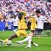 23 June 2026, USA, Foxborough: Soccer, Men, 2026 World Cup, England vs. Ghana, Group Stage, Group L, Matchday 2, Boston Stadium, Jonas Adjetey (left, Ghana) in a tackle with Declan Rice (England). PLEASE NOTE: In accordance with FIFA regulations, these images may be used exclusively for editorial purposes. Commercial use is prohibited. Furthermore, no video-like sequences may be created, and no alterations may be made to the image, either in the foreground or the background. Photo: Tom Weller/dpa (Photo by Tom Weller/picture alliance via Getty Images)
