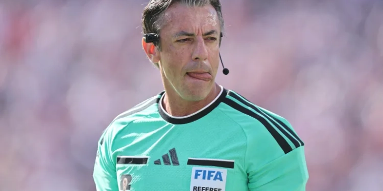 FIFA referee Raphael Claus officiated in the USA vs Bosnia and Herzegovina match [Francois Nel/Getty Images via AFP]