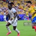 KANSAS CITY, MO - JULY 3: Alidu Seidu #2 of Ghana dribbles away from Luis Diaz #7 of Colombia during the FIFA World Cup 2026 Round Of 32 match between Colombia and Ghana at Kansas City Stadium on July 3, 2026 in Kansas City, Missouri. (Photo by Fernando Leon/ISI Photos/ISI Photos via Getty Images