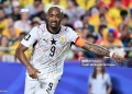 KANSAS CITY, MISSOURI - JULY 03: Jordan Ayew #9 of Ghana during the second half of a FIFA World Cup 2026 Round Of 32 match between Colombia and Ghana at Kansas City Stadium on July 3, 2026 in Kansas City, Missouri. (Photo by Bill Barrett/ISI Photos/ISI Photos via Getty Images)