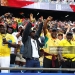 FOXBOROUGH, MA - JUNE 23: Fans of Ghana cheer on their team during the FIFA World Cup 2026 Group L match between England and Ghana on June 23, 2026, at Boston Stadium in Foxborough, MA. (Photo by M. Anthony Nesmith/Icon Sportswire via Getty Images)