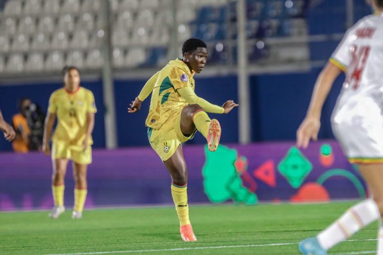 Grace Asantewaa in action against Mali at WAFCON 2026