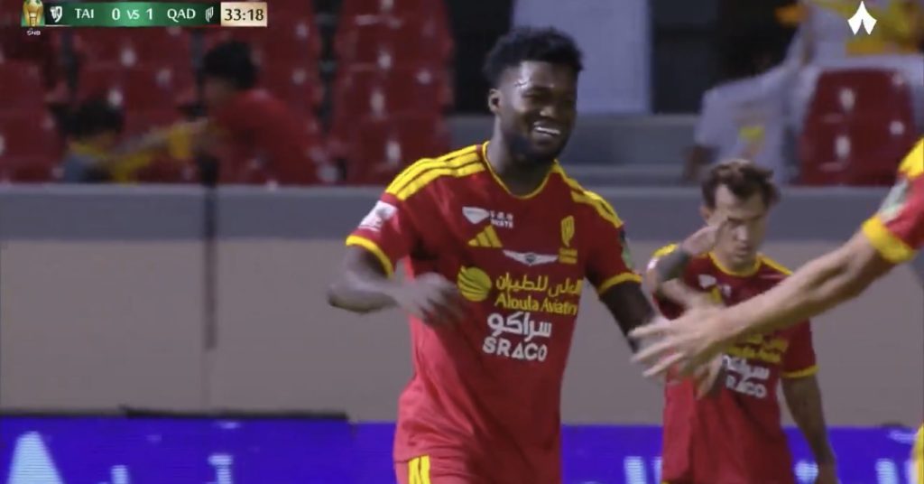 Christopher Bonsu Baah scores for Al Qadsiah