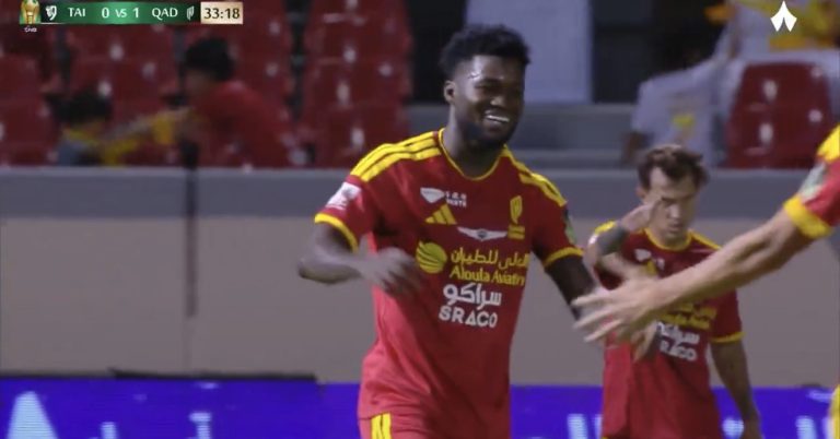 Christopher Bonsu Baah scores for Al Qadsiah