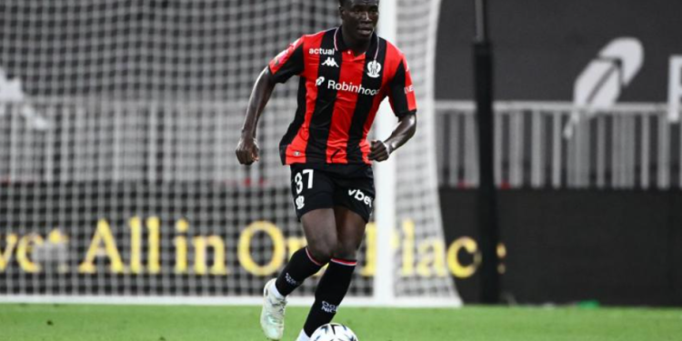 Kojo Peprah Oppong played 43 matches for Nice last season. (E. Garnier/L'Équipe)