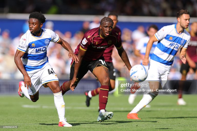 LONDON, ENGLAND - AUGUST 22: Samuel Iling-Junior of Bolton Wanderers during the Sky Bet Championship 2026/27 match between Queens Park Rangers and Bolton Wanderers at MATRADE Loftus Road Stadium on August 22, 2026 in London, England. (Photo by Shaun Brooks - CameraSport via Getty Images)