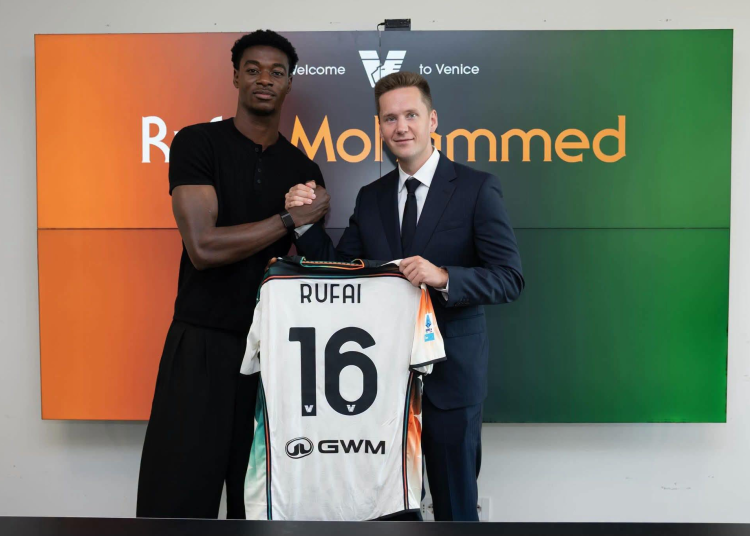 Rufai Mohammed signs for Venezia FC