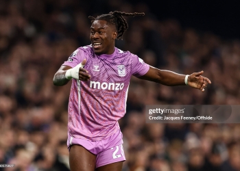LONDON, ENGLAND - OCTOBER 19: Brandon Thomas-Asante of Coventry City reacts during the Premier League 2026/27 match between Tottenham Hotspur and Coventry City at Tottenham Hotspur Stadium on October 19, 2026 in London, United Kingdom. (Photo by Jacques Feeney/Offside/Offside via Getty Images)