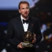 Bayern Munich's Harry Kane celebrates after winning the men's Ballon d'Or award [Matthew Childs/Action Images via Reuters]