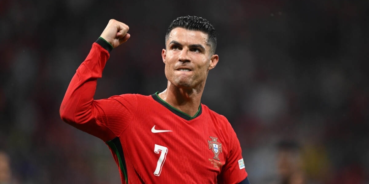 18 June 2024, Saxony, Leipzig: Soccer: European Championship, Portugal - Czech Republic, preliminary round, group F, match day 1, Leipzig Stadium, Portugal's Cristiano Ronaldo gesticulates after the match. Photo: Robert Michael/dpa   - Photo by Icon Sport