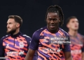 LONDON, ENGLAND - OCTOBER 19: Brandon Thomas-Asante of Coventry City warms up with teammates before the Premier League 2026/27 match between Tottenham Hotspur and Coventry City at Tottenham Hotspur Stadium on October 19, 2026 in London, England. (Photo by Alex Pantling/Getty Images)