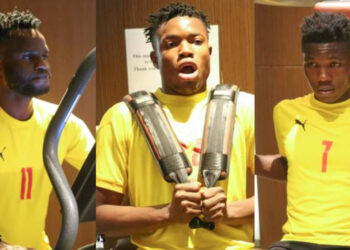 [Photos]: Black Stars begin training in Doha ahead of Afcon 2021 in Cameroon