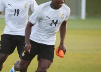Great Olympics talisman Maxwell Abbey Quaye plays for Black Stars for the 1st time against Algeria