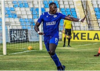 Ghanaian striker Godberg Barry Cooper scores first league of the season in Romania