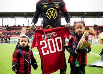 Ghanaian defender Samuel Mensiro plays 200th game for Swedish club Ostersund