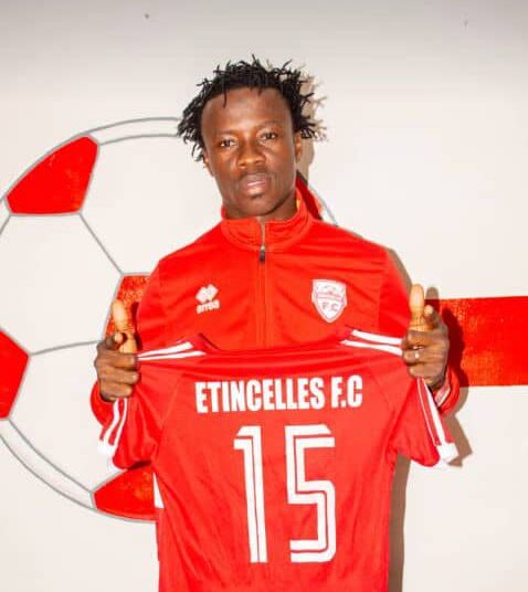 Ghanaian striker Moro Sumaila scores against Kiyovu