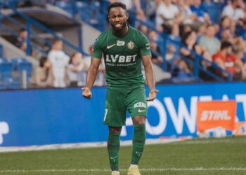 ‘Back on track’ Ghanaian forward John Yeboah reacts to bis brace for Śląsk Wrocław in Poland