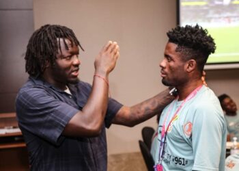 Ghana legend Sulley Muntari visits Black Stars ahead of Portugal game
