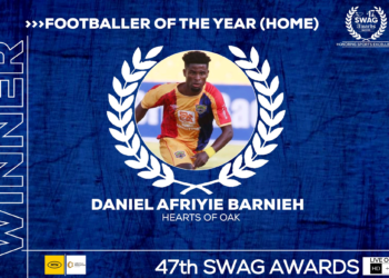 ‘PROMISING’ Hearts of Oak forward Daniel Afriyie Barnieh wins Domestic Player-Of-The-Year award