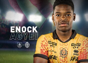 Ghanaian forward Enock Agyei joins KV Mechelen on loan from Burnley