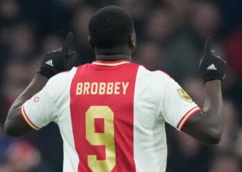 Video: Watch Ghanaian forward Brian Brobbey’s 11th Eredivisie goal for Ajax