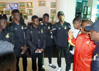 Black Meteors lands safely in Algiers ahead of Algeria clash [PHOTOS]